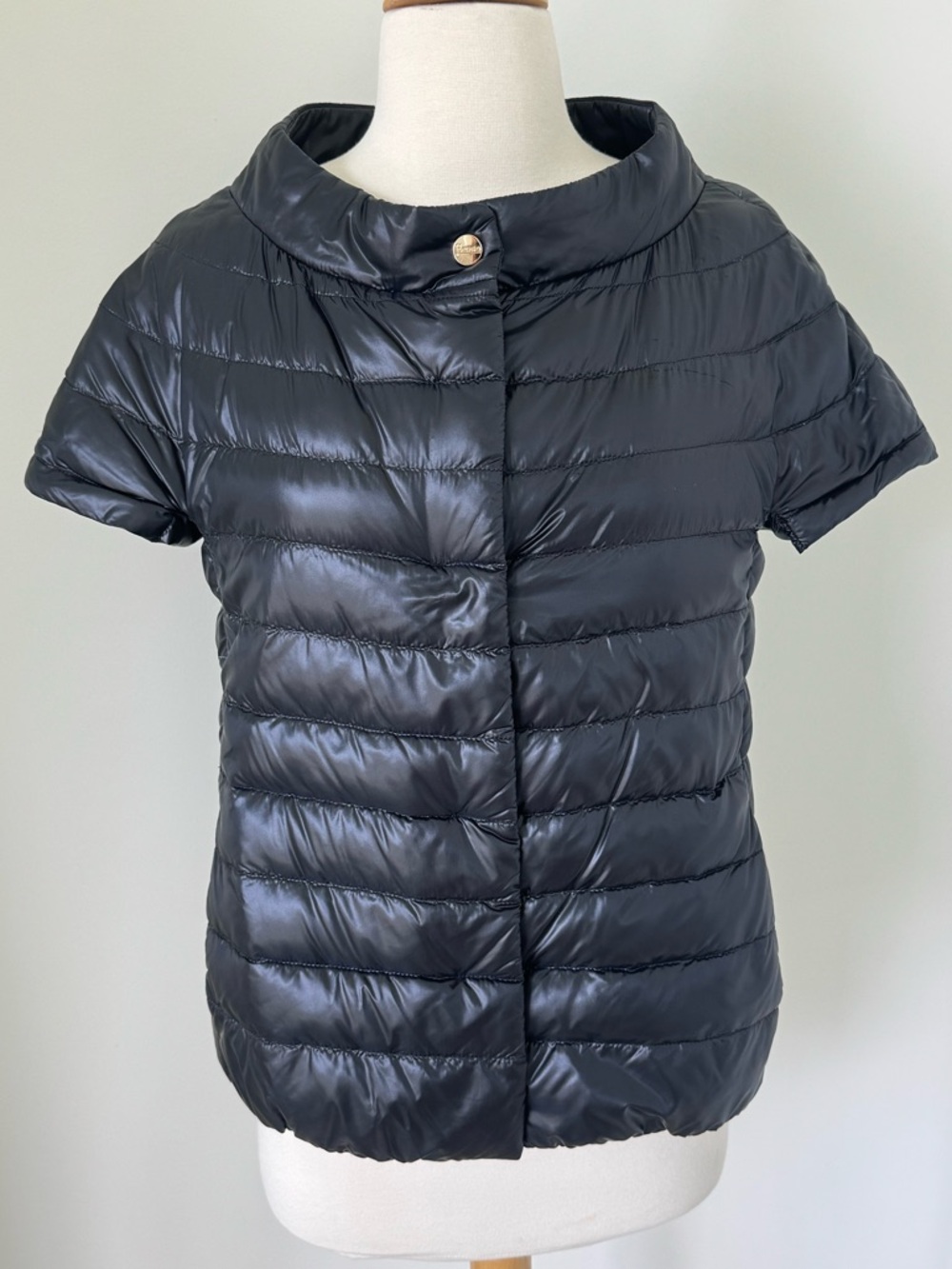 Herno Emilia short sleeve puffer Black Jacket 42 IT